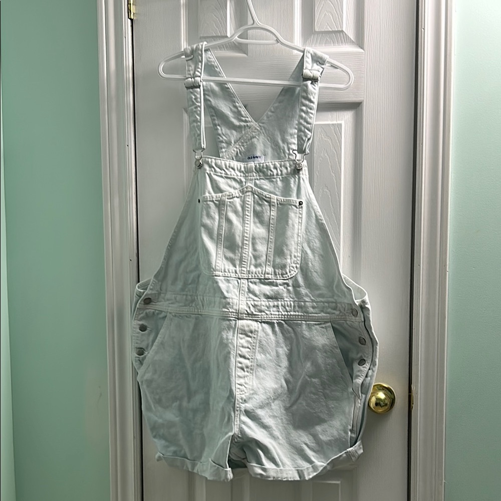 Old Navy Light Blue Denim Shortalls